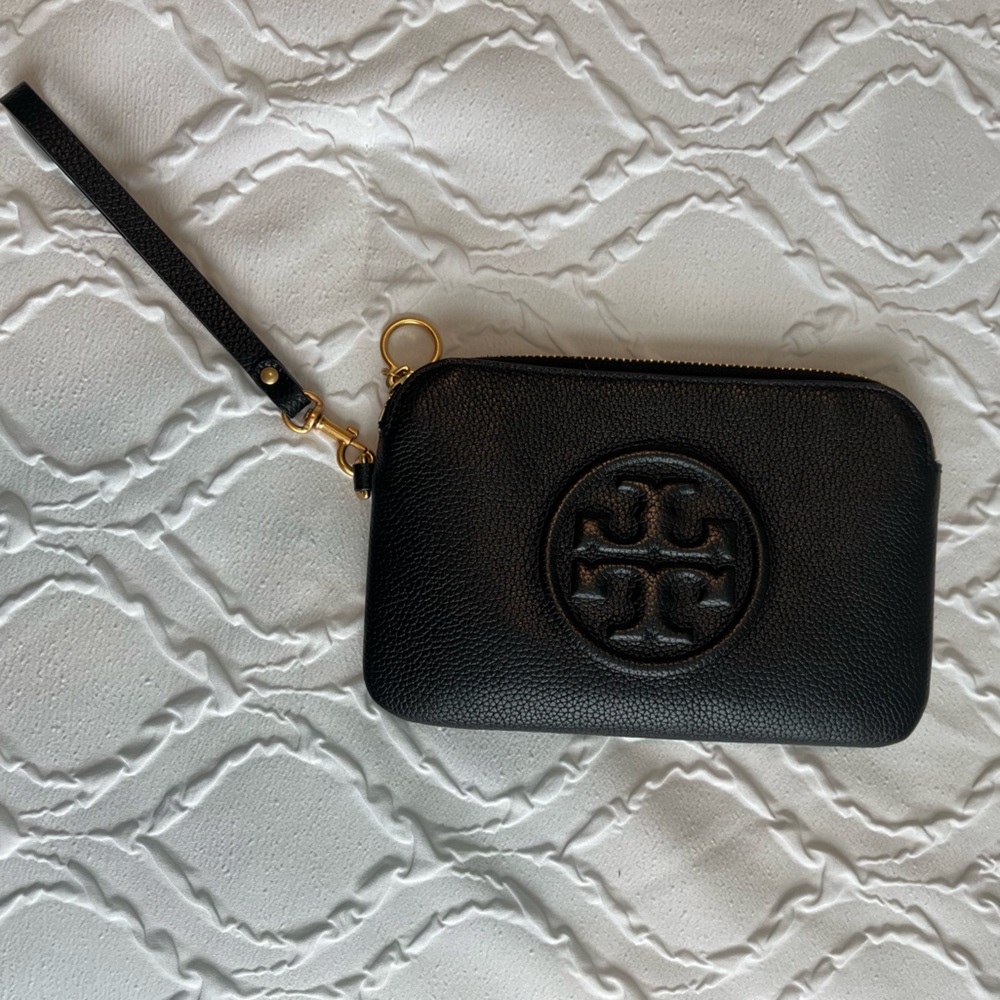 Tory Burch Black Wristlet